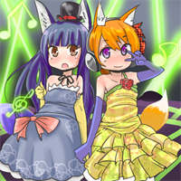 ★萌狐コミミとビビ-200