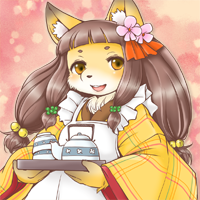 ★給仕の狐コハク-200