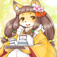 ★給仕の狐コハク-200