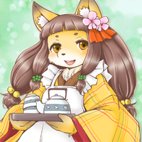 ★給仕の狐コハク-200