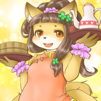 ★給仕の狐コハク-200
