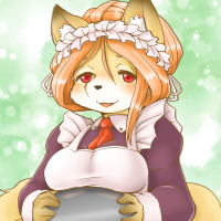 ★給仕の狐サンゴ-200