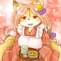★給仕の狐サンゴ-200