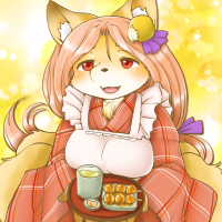 ★給仕の狐サンゴ-200