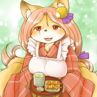 ★給仕の狐サンゴ-200