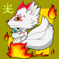 ★白狐狐炎-200