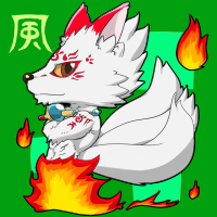 ★白狐狐炎-200