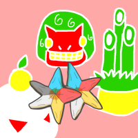 ★五芒星狐桔狐紋-200