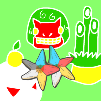 ★五芒星狐桔狐紋-200