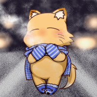 ★ぶらぶらする親仔狐-200