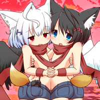 ★見つめるフギンとムニン-200