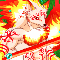 ★白狐狐炎-200