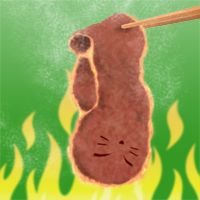 ★もこもこきつね-200