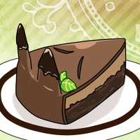 ★チョコレートケー狐-200