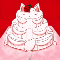 ★ウェディングケー狐-200