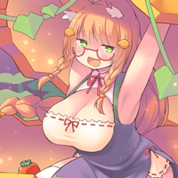 ★かぼちゃきつね-200
